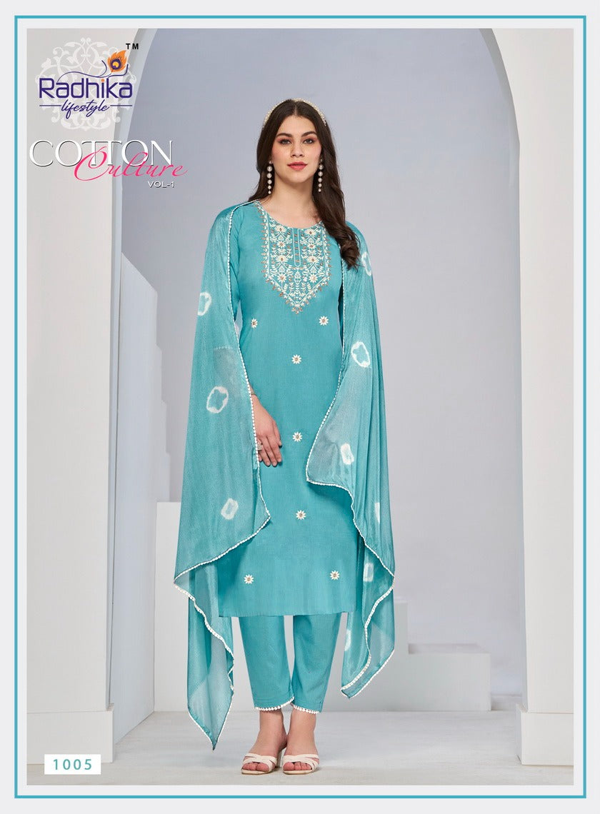 Cotton Culture Vol 1 Radhika Lifestyle Readymade Pant Style Suits