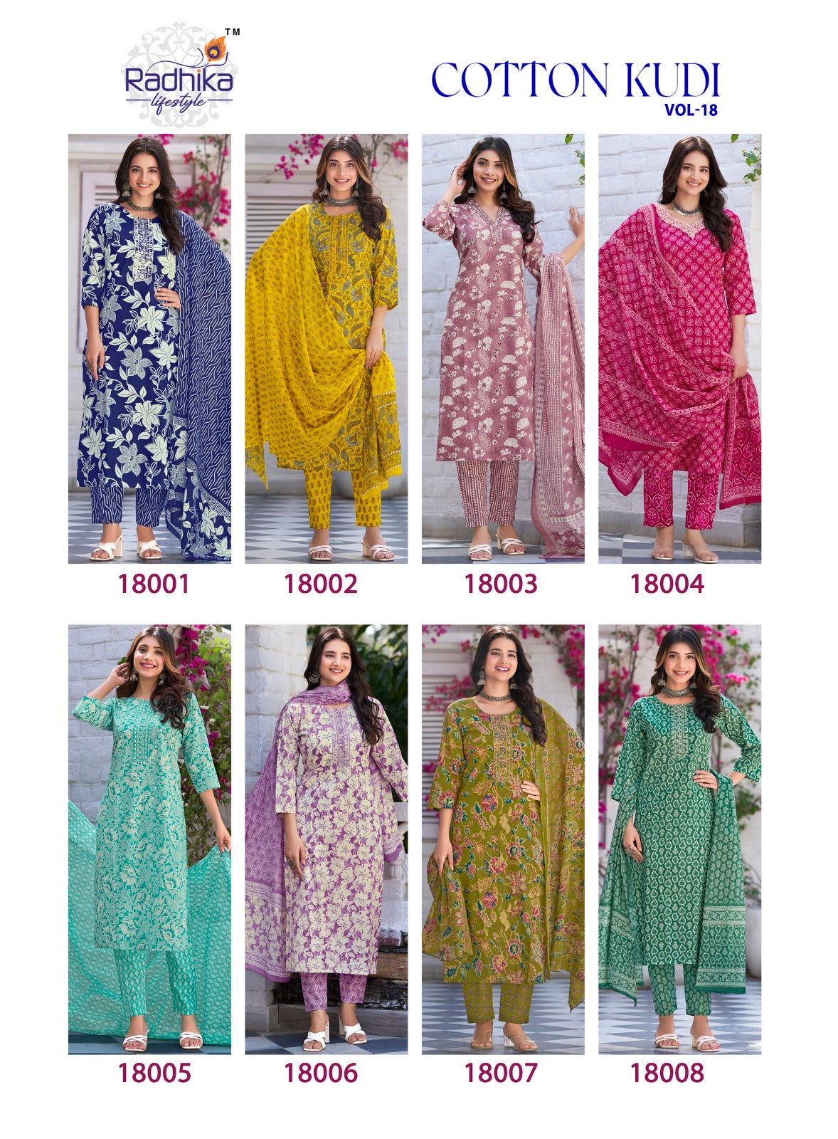 Cotton Kudi Vol 18 Radhika Lifestyle Readymade Pant Style Suits Wholesale Price