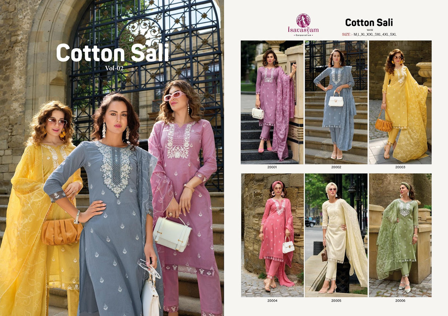 Cotton Sali Vol 2 Isavasyam Cambric Cotton Readymade Pant Style Suits Exporter Gujarat