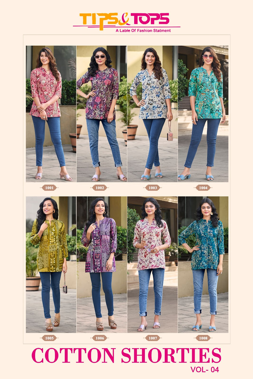 Cotton Shorties Vol 4 Tips Tops Cotton Short Kurtis