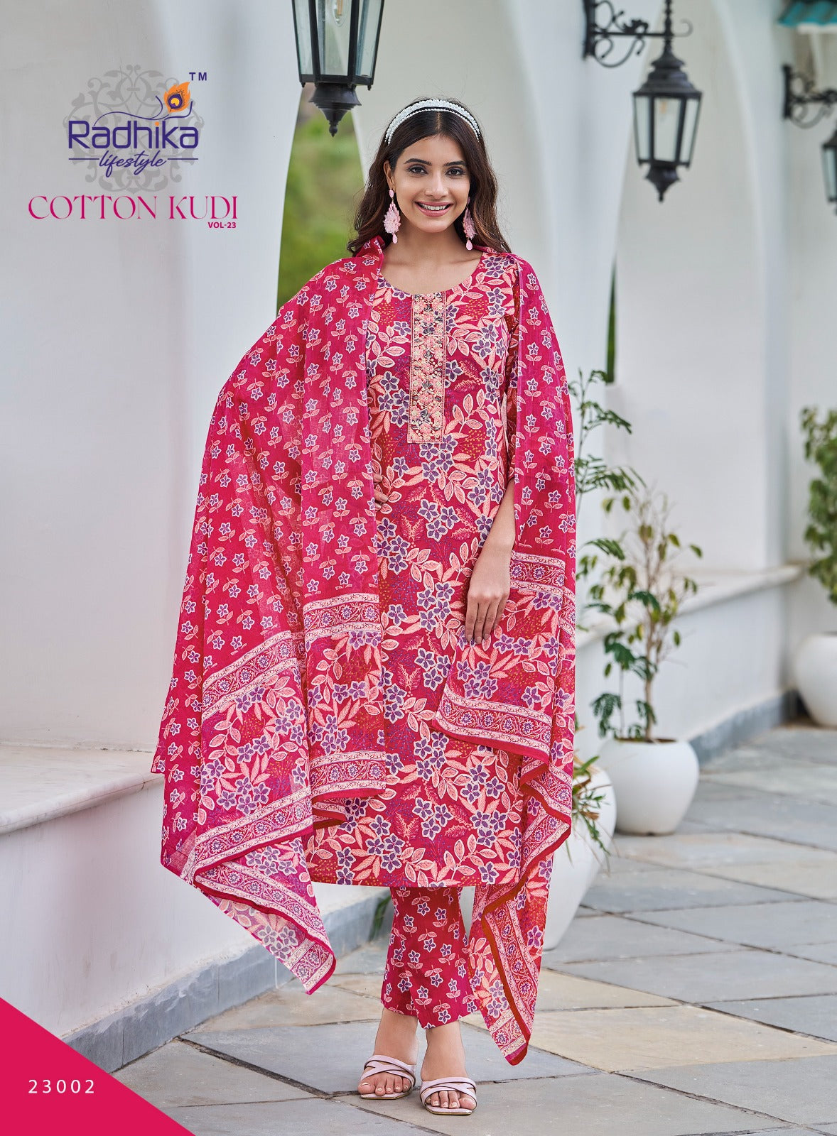 Cotton Kudi Vol 23 Radhika Lifestyle Readymade Pant Style Suits Supplier India