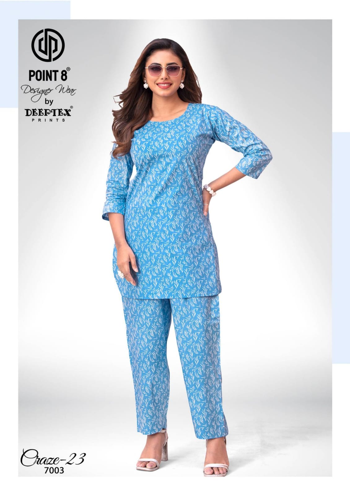 Craze 23 Vol 7 Point 8 Deeptex Prints Cotton Co Ord Set Wholesaler Gujarat