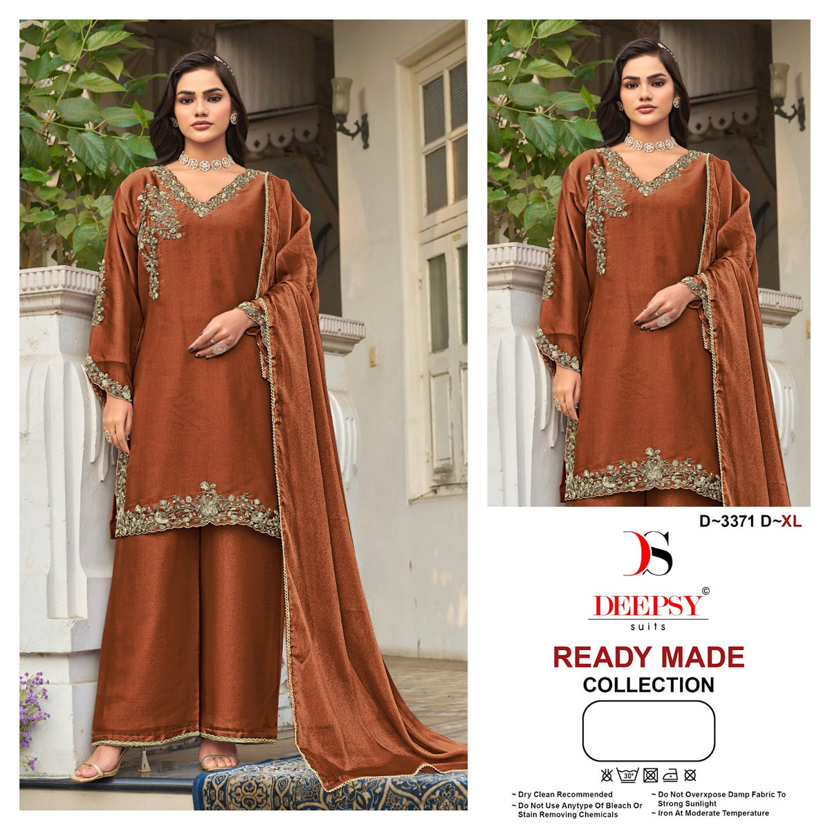 D 3371 Deepsy Moss Pakistani Readymade Suits Wholesale Rate