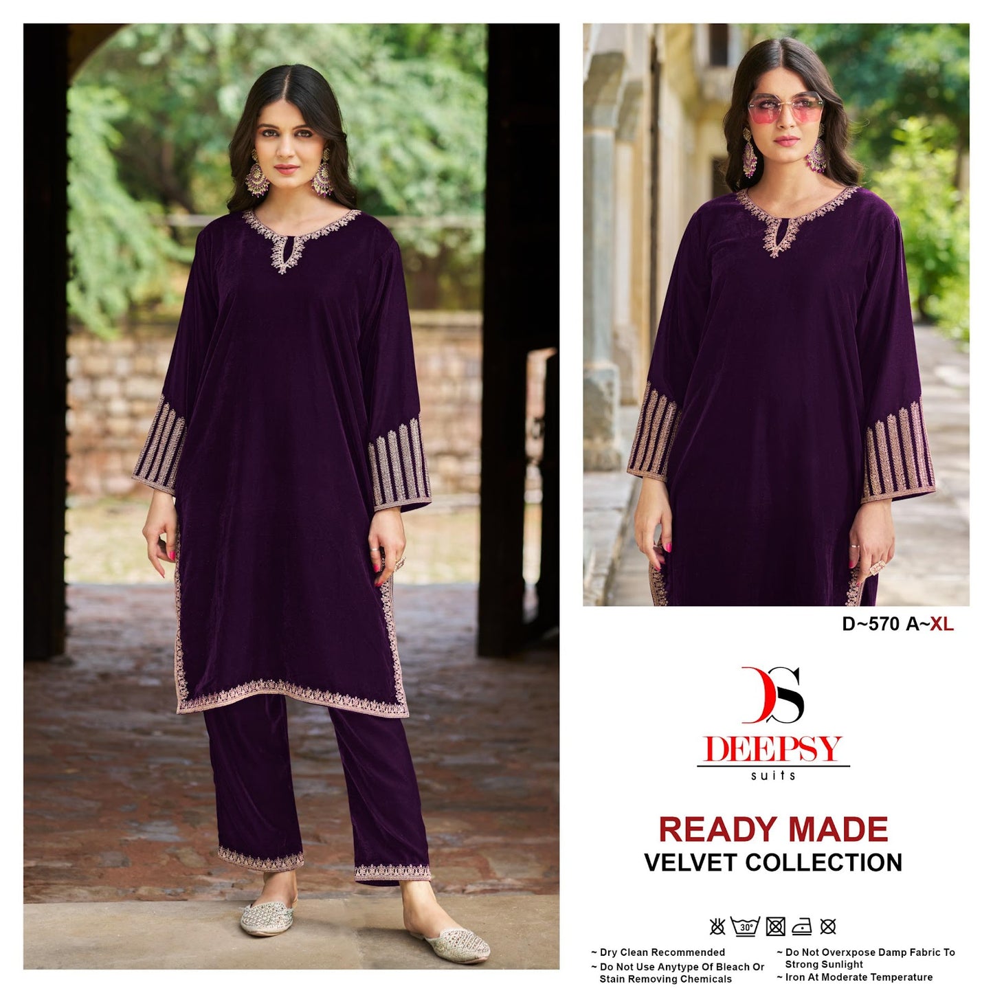 D 570 Velvet Deepsy Co Ord Set Exporter