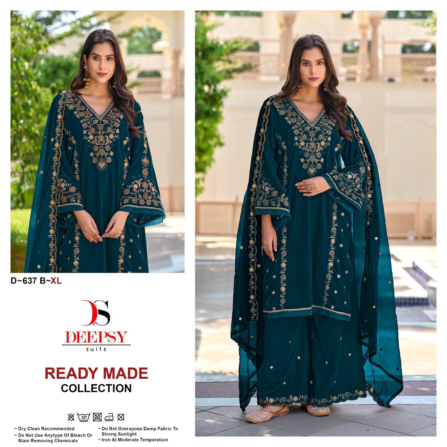 D 637 Deepsy Readymade Velvet Suits Manufacturer Ahmedabad