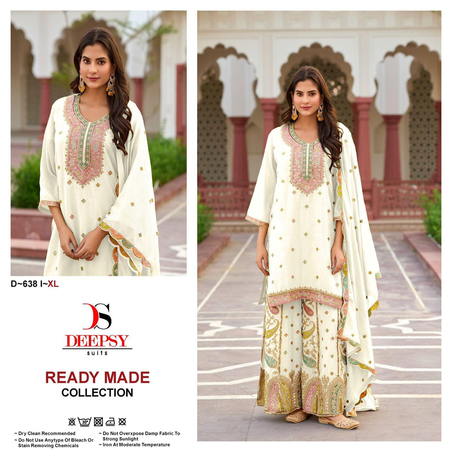 D 638 Ikm Deepsy Chinon Pakistani Readymade Suits Manufacturer Gujarat