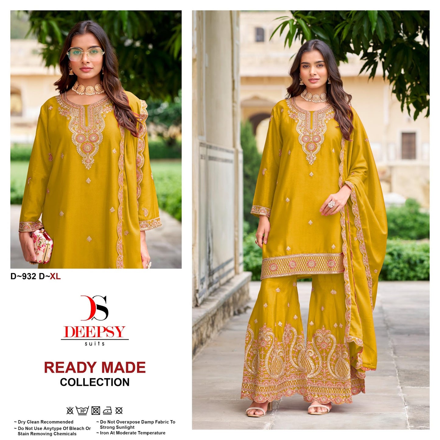 D 932 Deepsy Chinon Pakistani Readymade Suits Wholesaler Gujarat