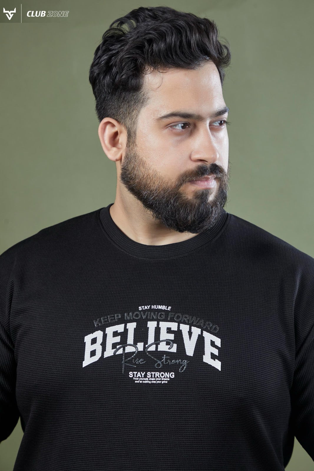 D No 1115 Club Zone Waffle Knit Mens Tshirts Supplier Ahmedabad
