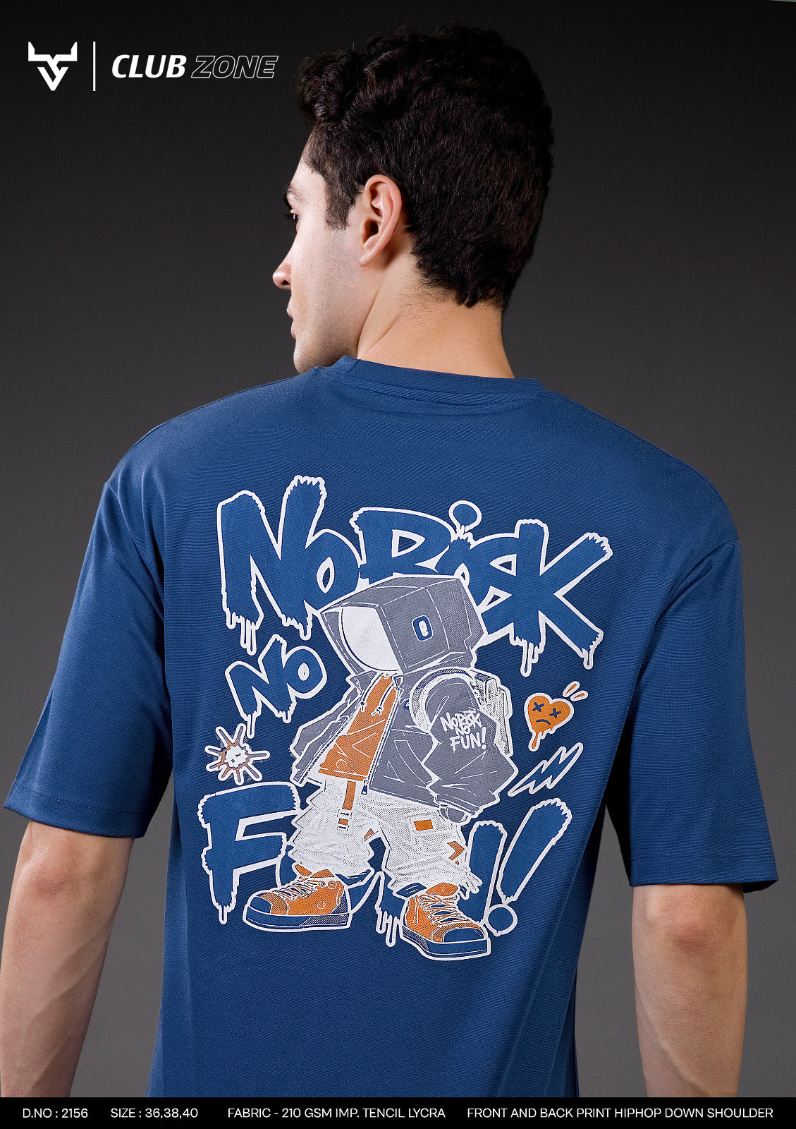 D No 2156 Club Zone Tencil Lycra Mens Tshirts Supplier Ahmedabad