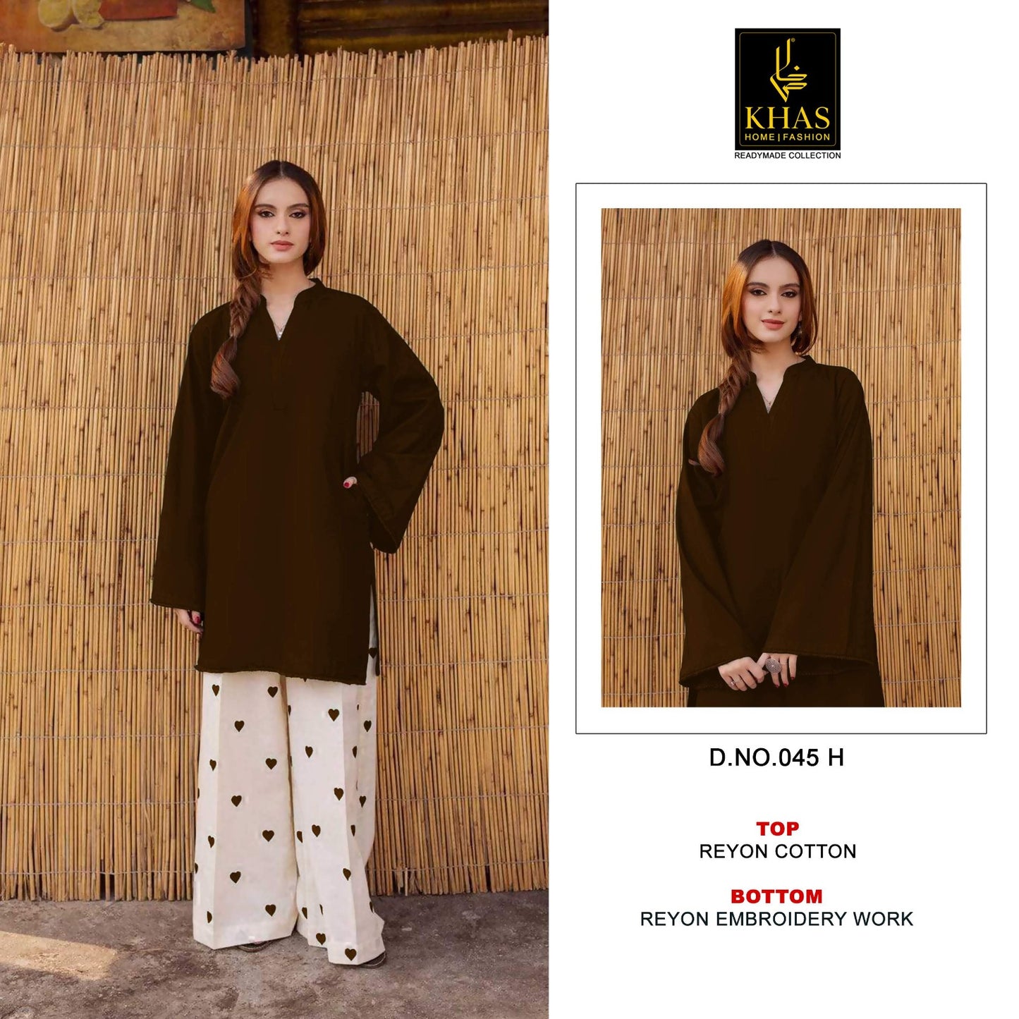 D No 45 Pakistani Khas Rayon Co Ord Set Supplier