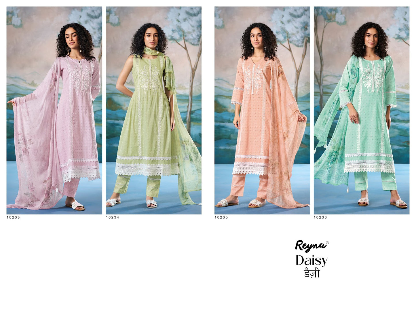 Daisy Reyna Cotton Pant Style Suits Manufacturer Gujarat