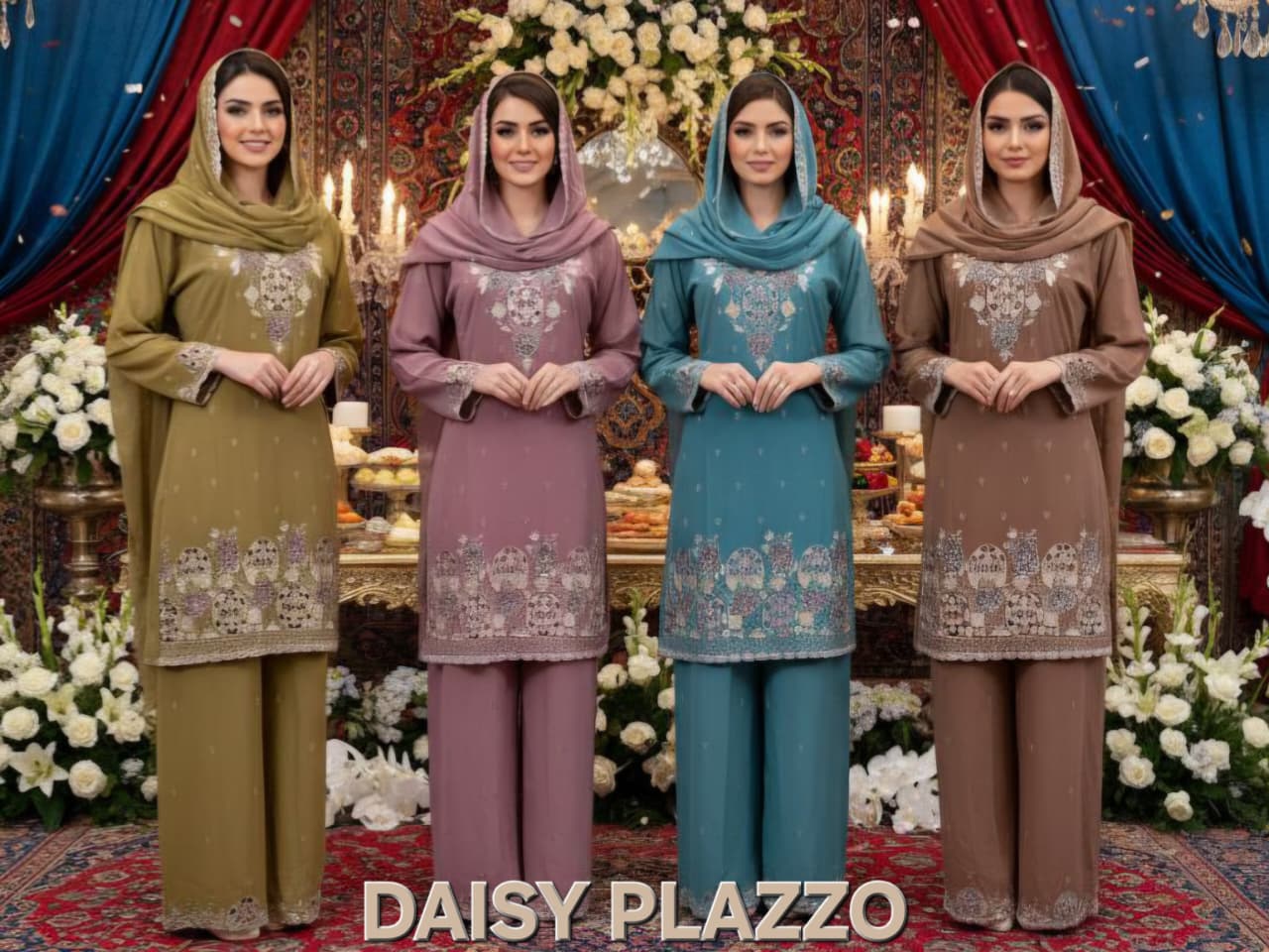 Daisy Safa Creation Georgette Pakistani Readymade Suits Exporter