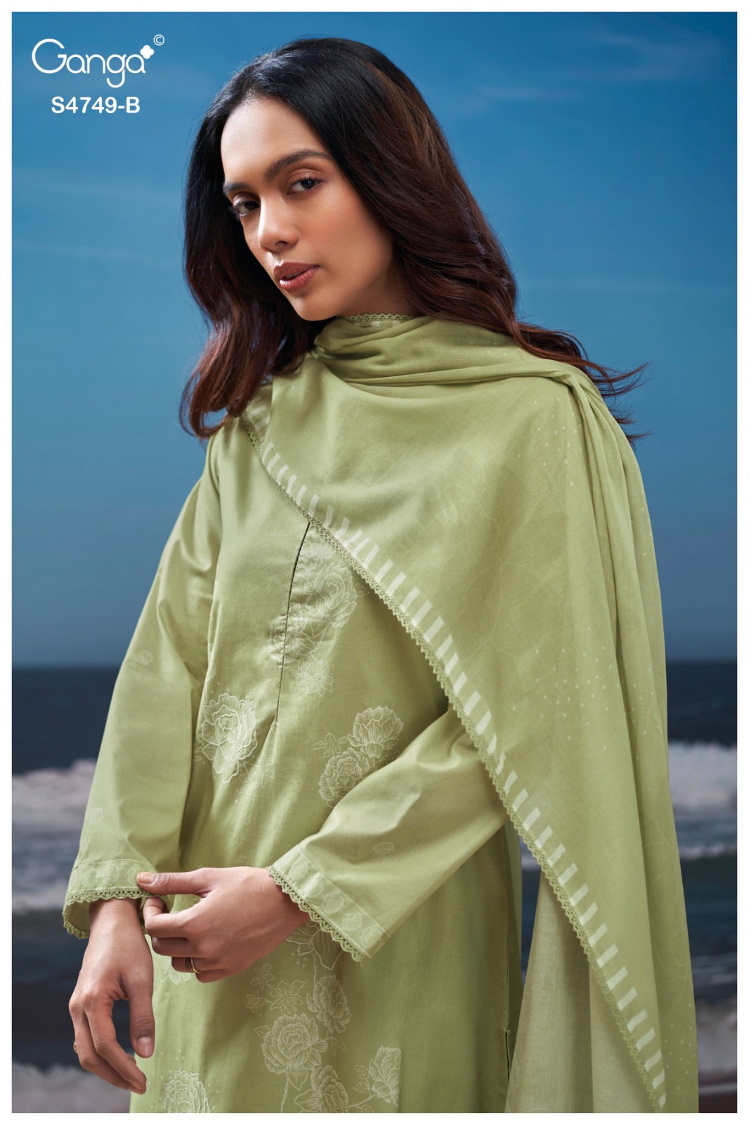 Dakshii 4749 Ganga Cotton Pant Style Suits Wholesaler Gujarat