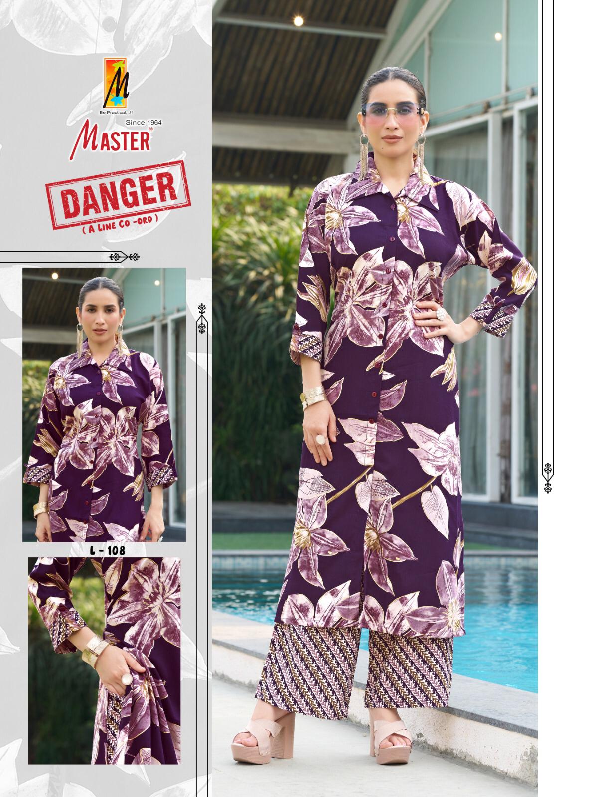 Danger Master Rayon Co Ord Set Manufacturer Gujarat