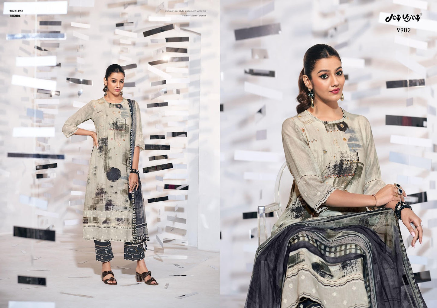 Darpan Jay Vijay Lilen Pant Style Suits Exporter