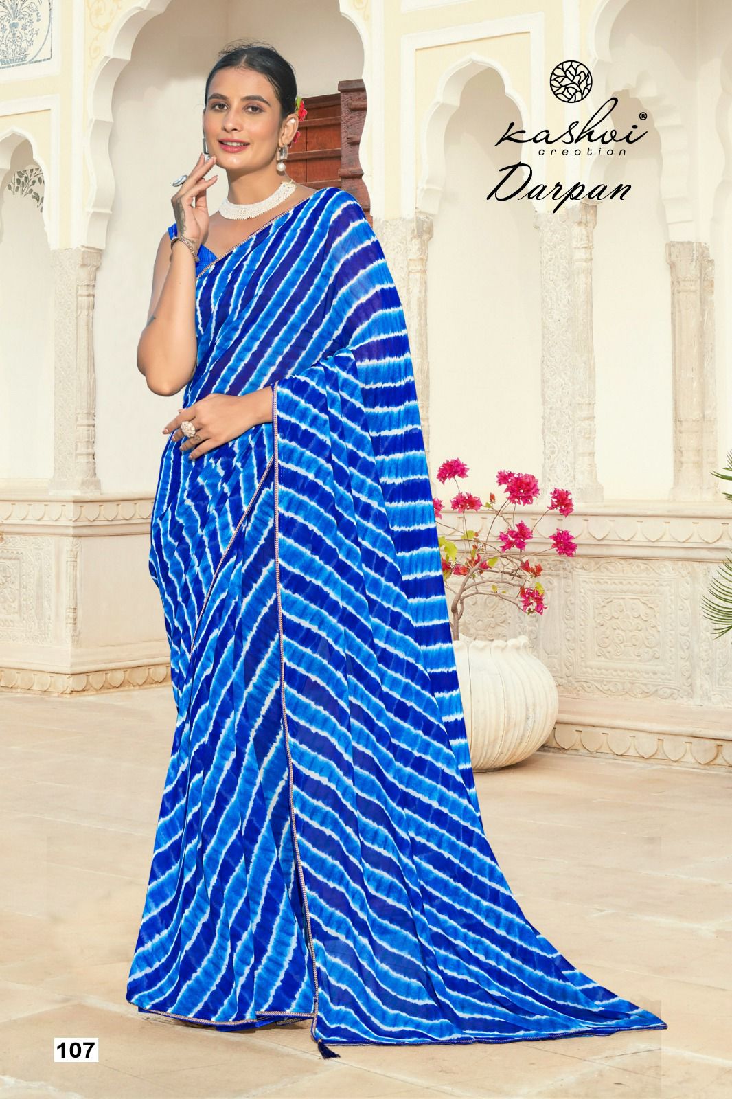 Darpan Kashvi Creation Georgette Sarees Manufacturer
