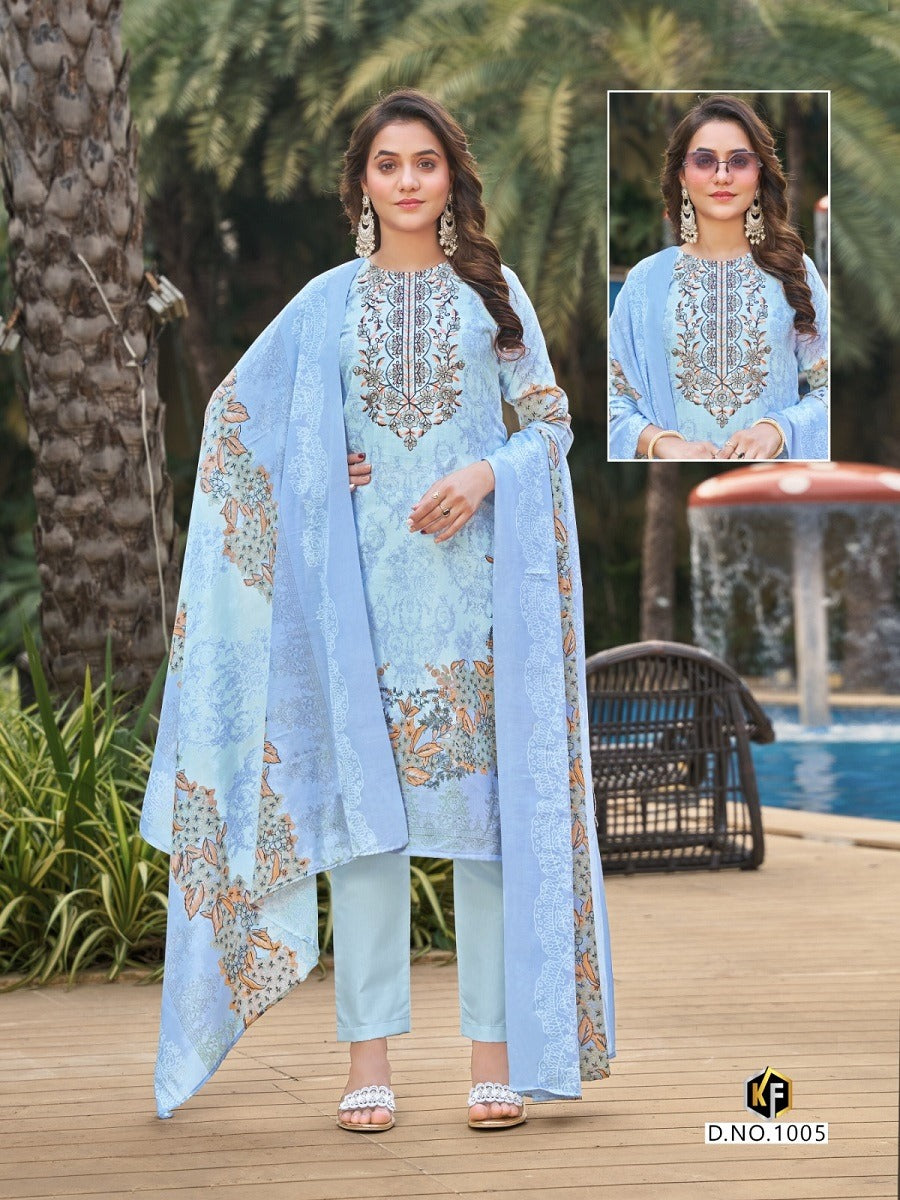 Dastaan Vol 1 Keval Fab Lawn Cotton Karachi Salwar Suits Manufacturer Gujarat