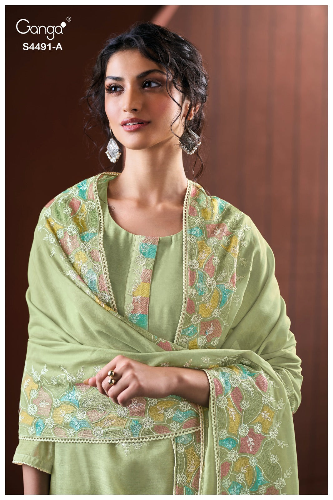 Dazein 4491 Ganga Banarasi Plazzo Style Suits Wholesaler India