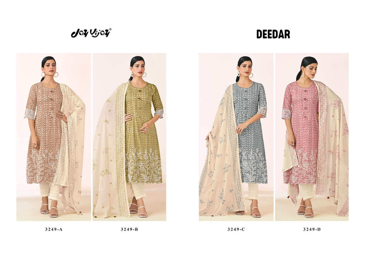 Deedar 3249 Jay Vijay Cotton Pant Style Suits Wholesale Price