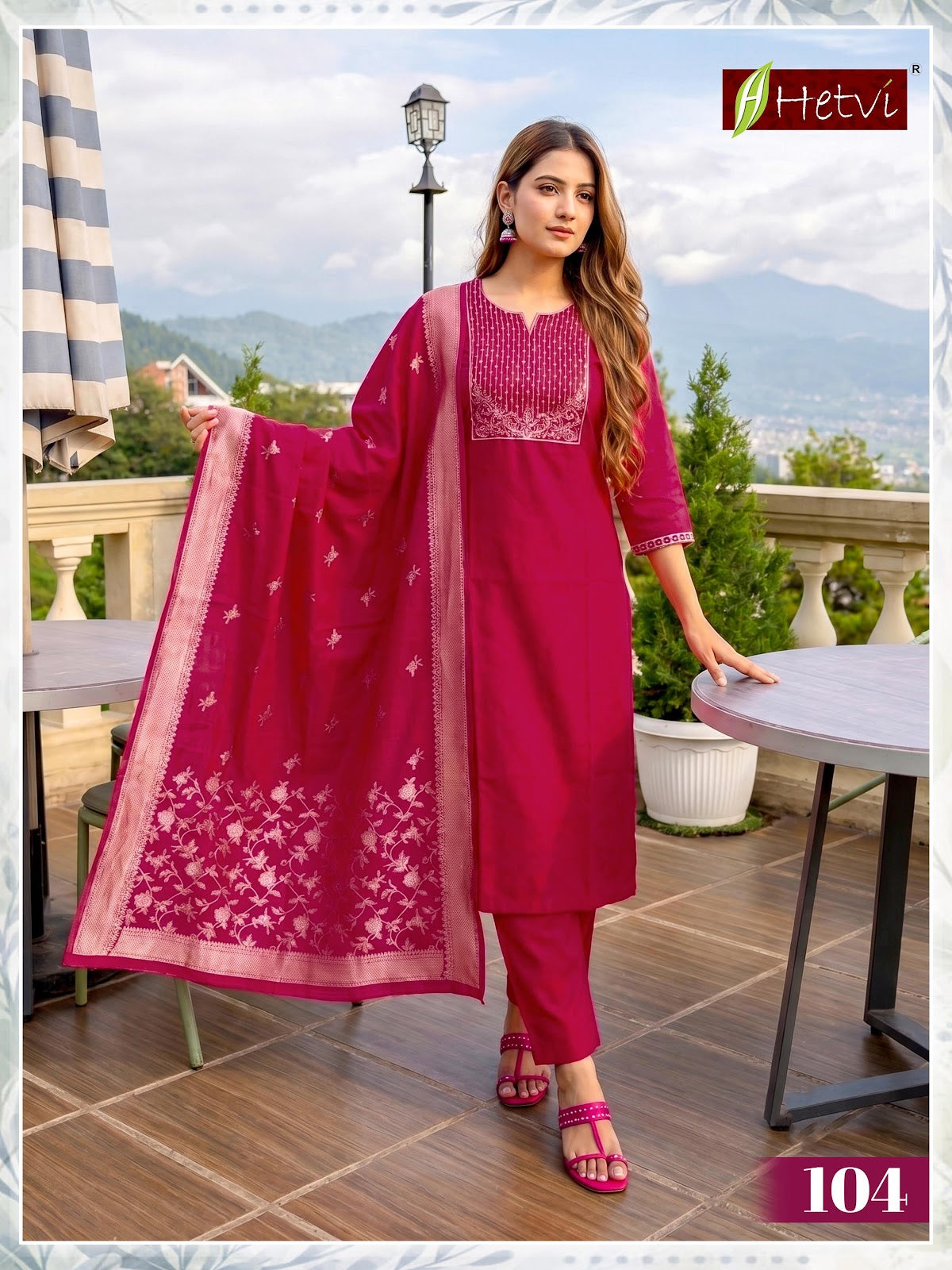 Deepali Hetvi Jacquard Silk Readymade Pant Style Suits Wholesale