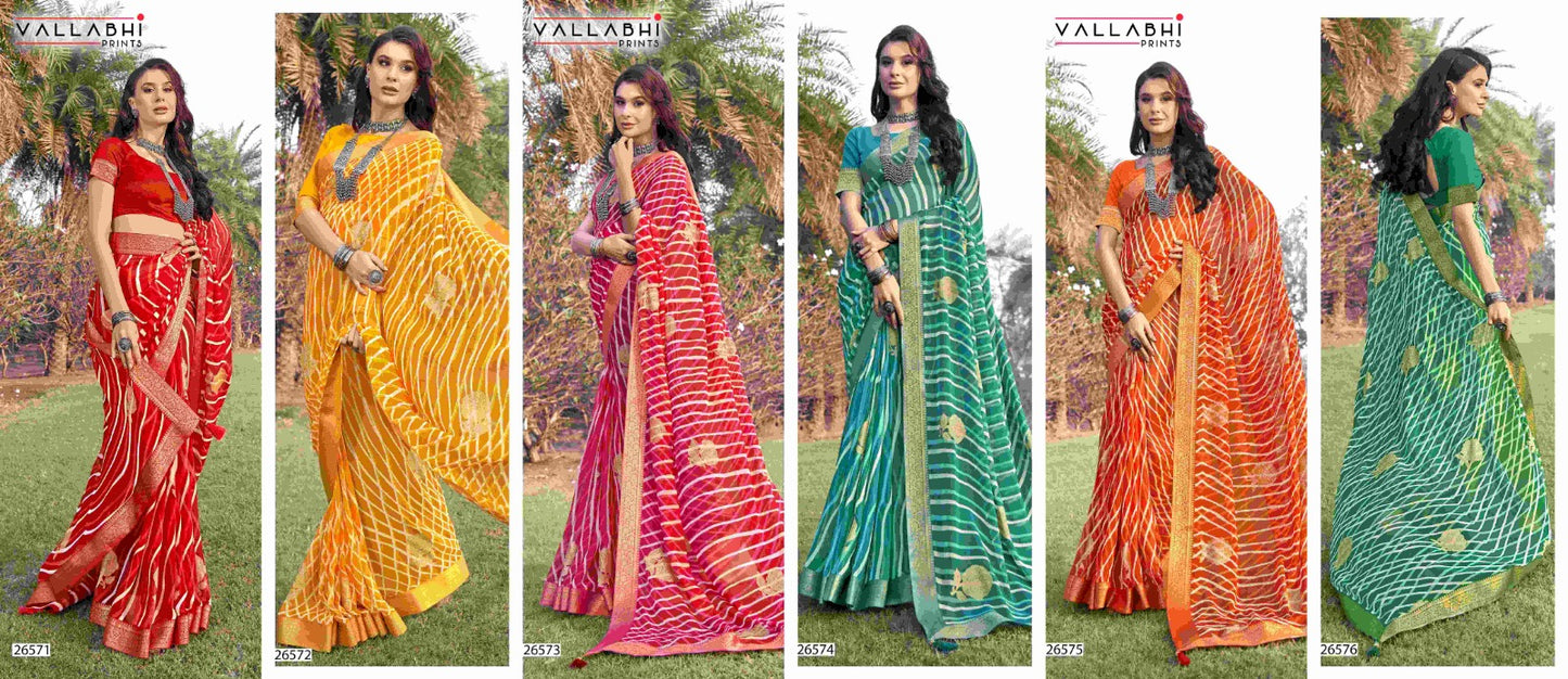 Deepali Vallabhi Prints Georgette Sarees Wholesale Price