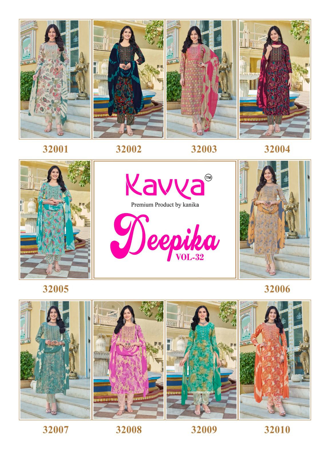 Deepika Vol 32 Kavya Capsule Readymade Pant Style Suits Wholesaler India