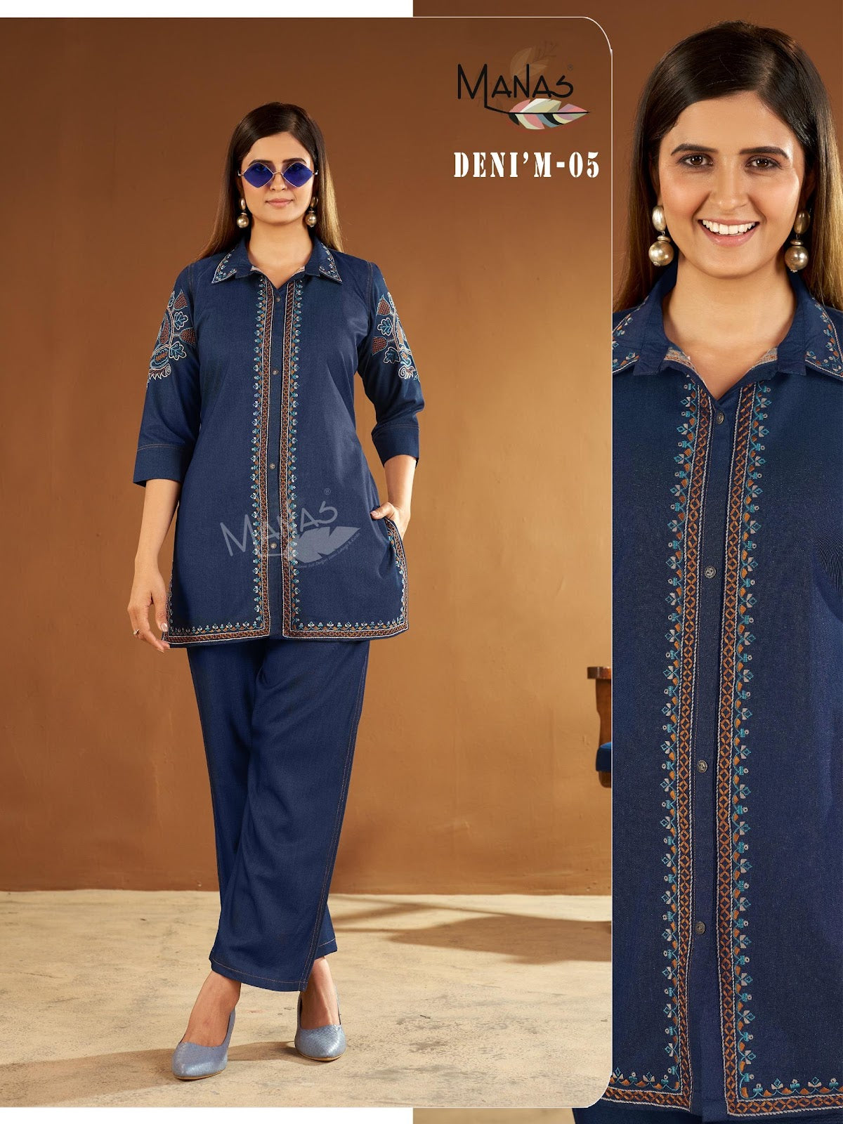 Denim 0909 Manas Co Ord Set Wholesaler
