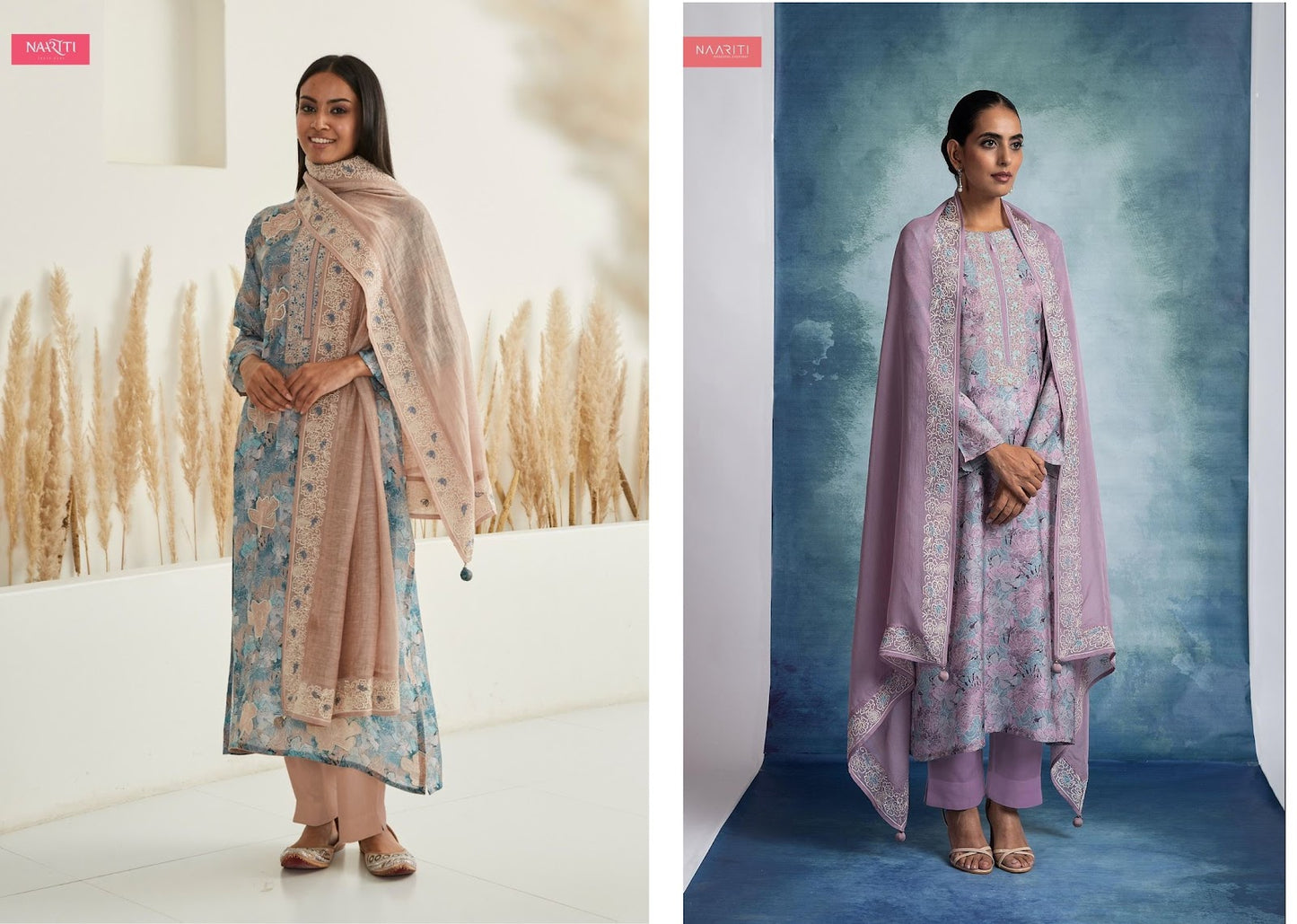 Derina Naariti Muslin Pant Style Suits Wholesaler