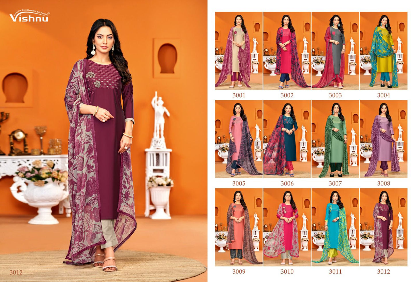 Dermy Cool Vol 23 Vishnu Impex Pv Silk Pant Style Suits Wholesaler