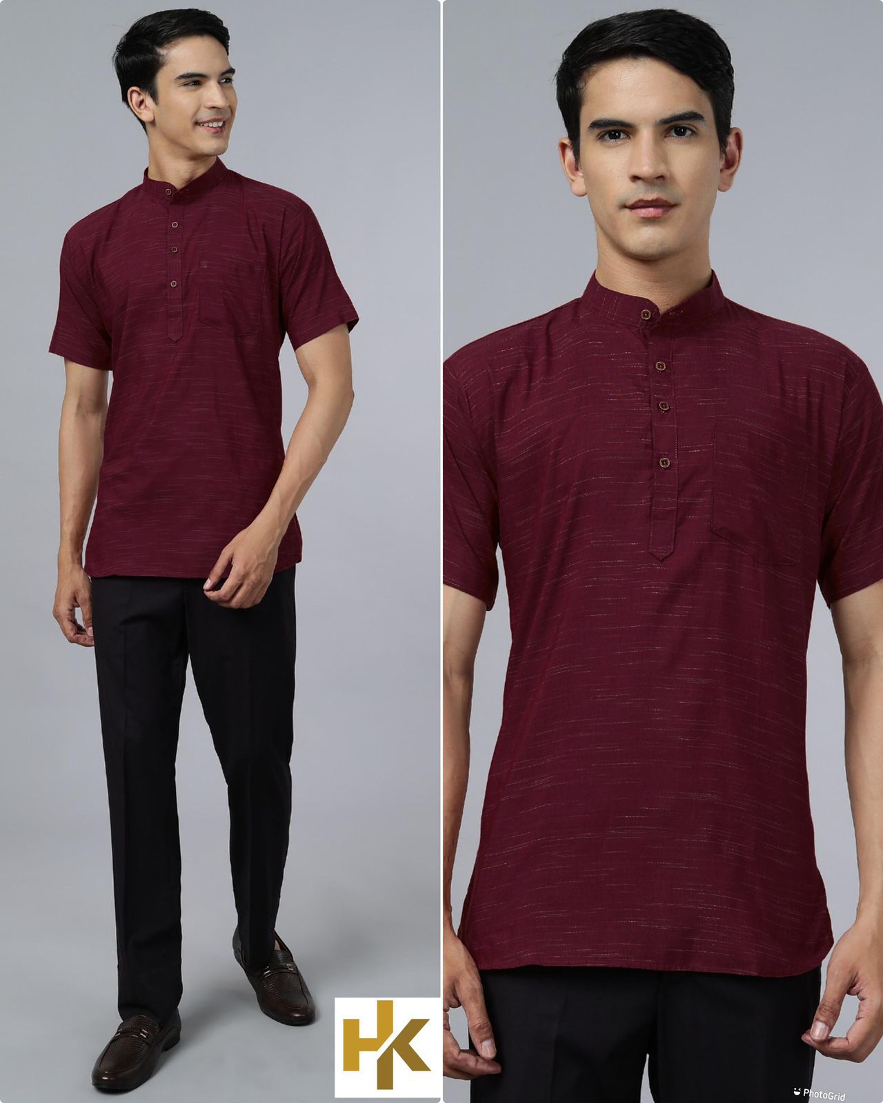 Desi Boys Short Bluehills Cotton Khadi Mens Kurta Manufacturer Gujarat