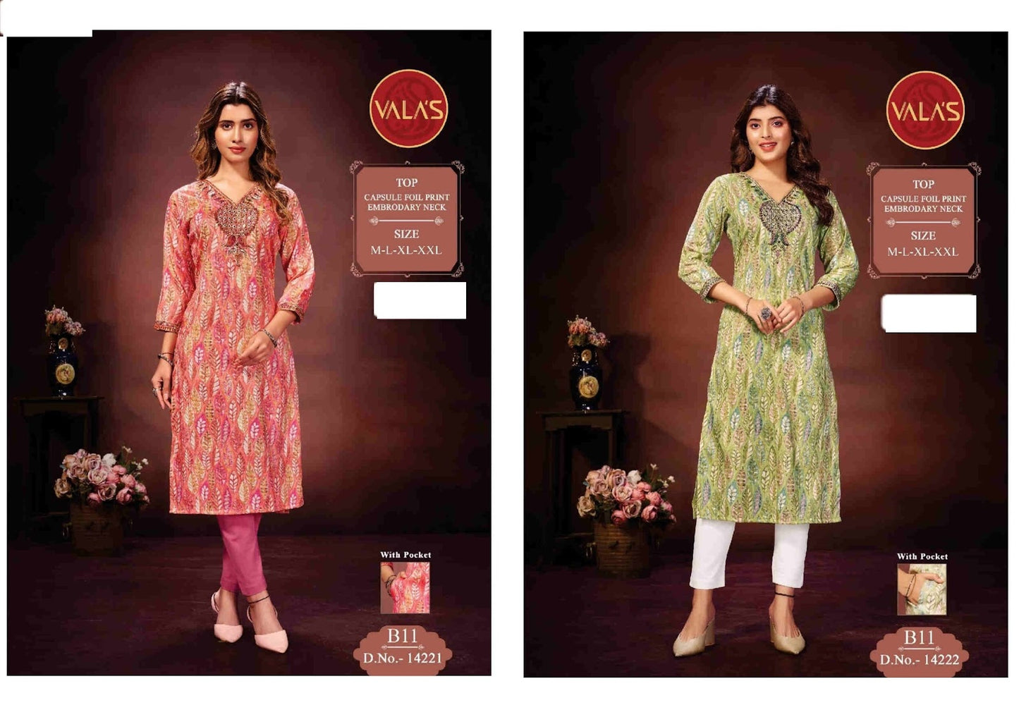 Design-15 Valas Capsule Knee Length Kurtis Wholesaler India