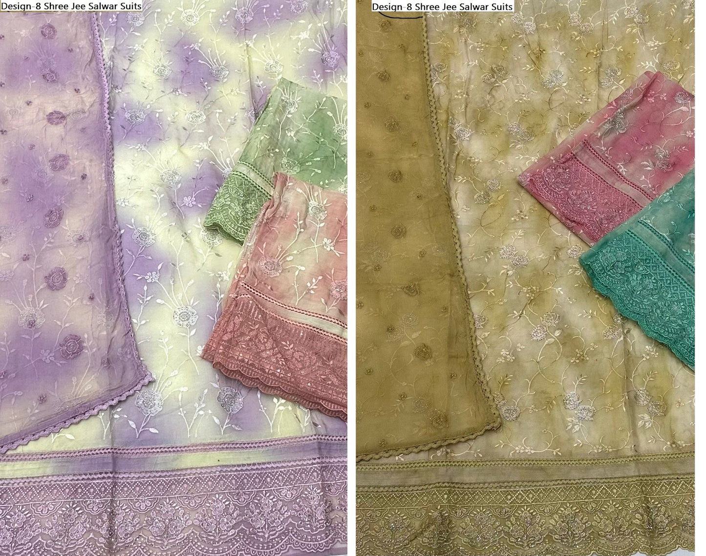 Design-8 Shree Jee Organza Salwar Suits