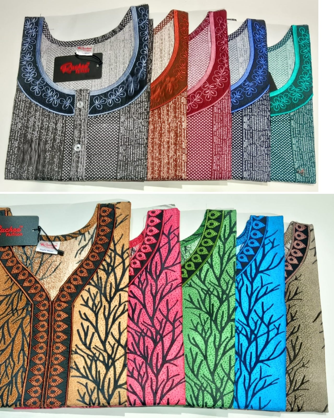 Design0514 Ruchee Fashion Cotton Night Gowns Wholesale Price