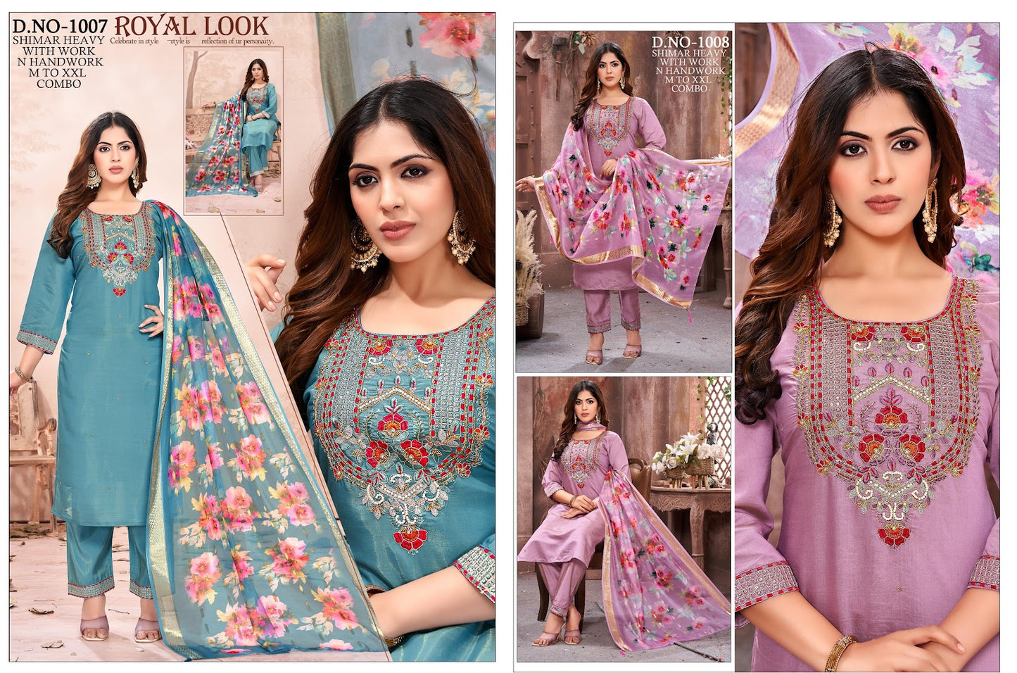 Design 1007-1008 Mmc Roman Simmer Readymade Pant Style Suits Manufacturer