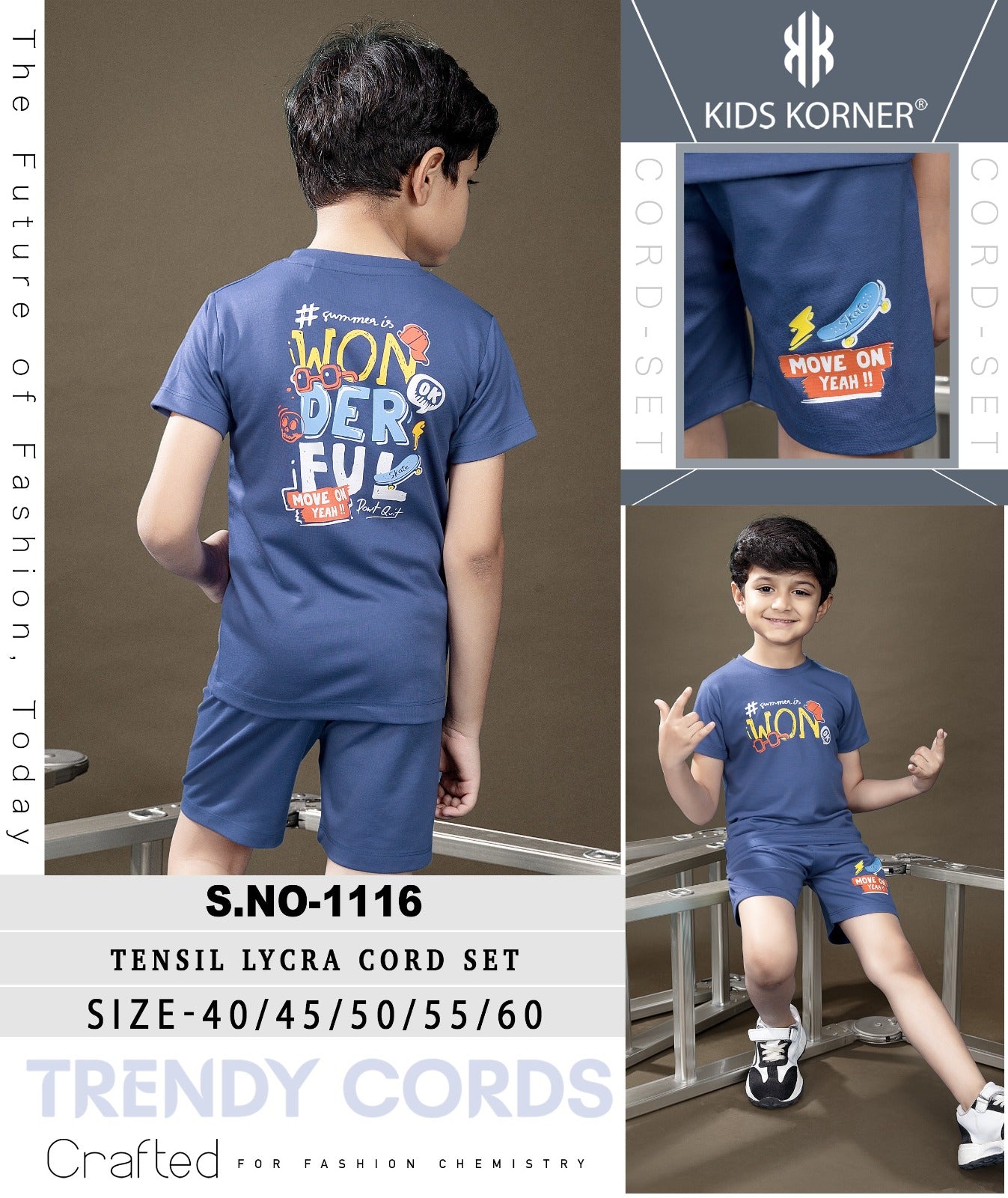 Design 1116 Kids Korner Tencil Boys Co Ord Set Manufacturer Ahmedabad