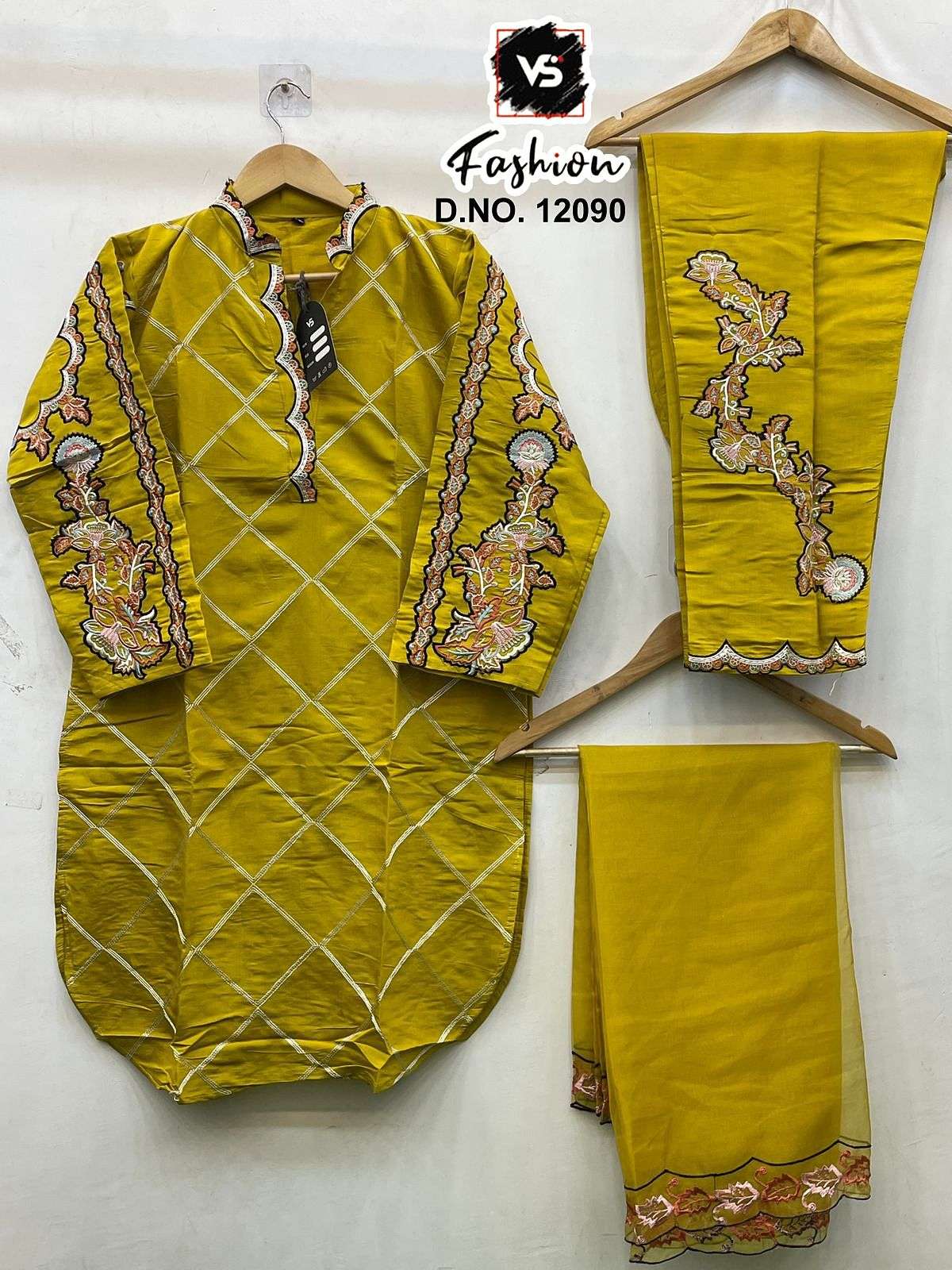 Design 12090 Vs Fashion Roman Pakistani Readymade Suits Wholesaler