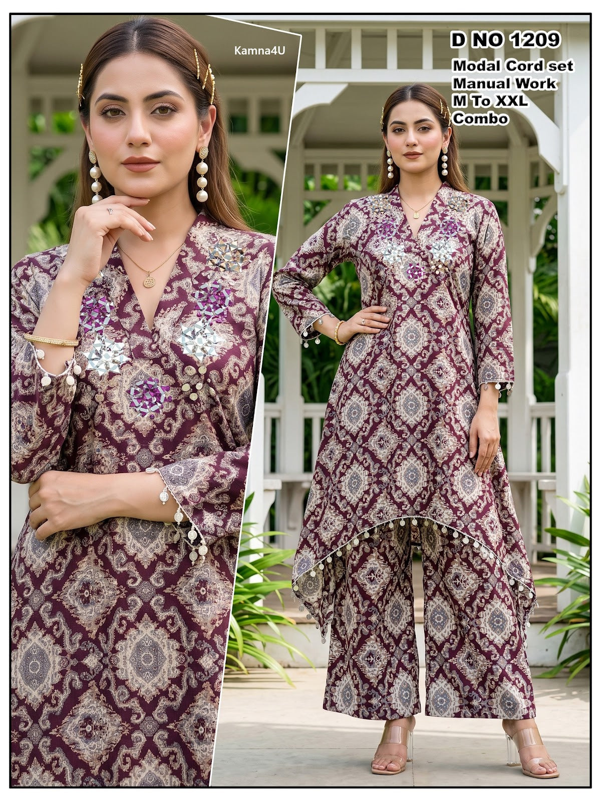 Design 1209 Kamna4U Modal Co Ord Set Exporter