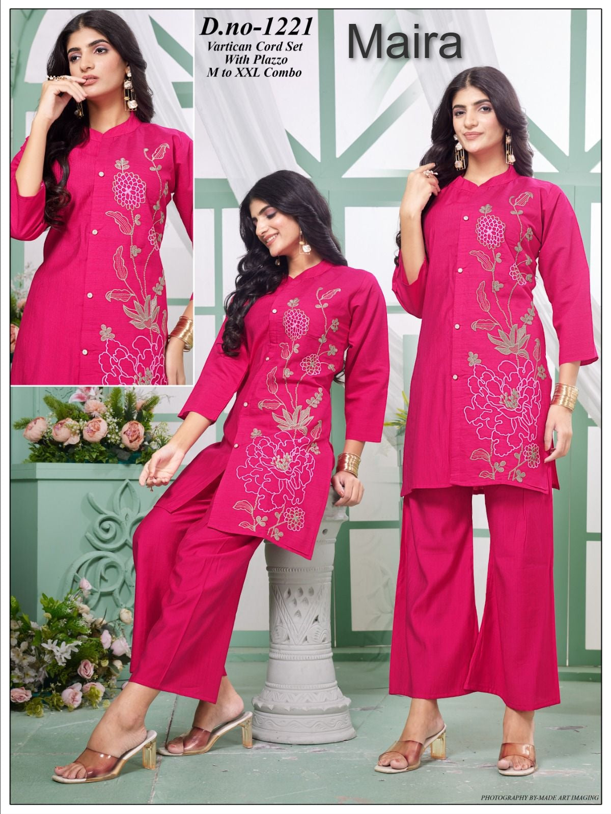 Design 1218-1221 Maira Vetican Co Ord Set Wholesaler Gujarat