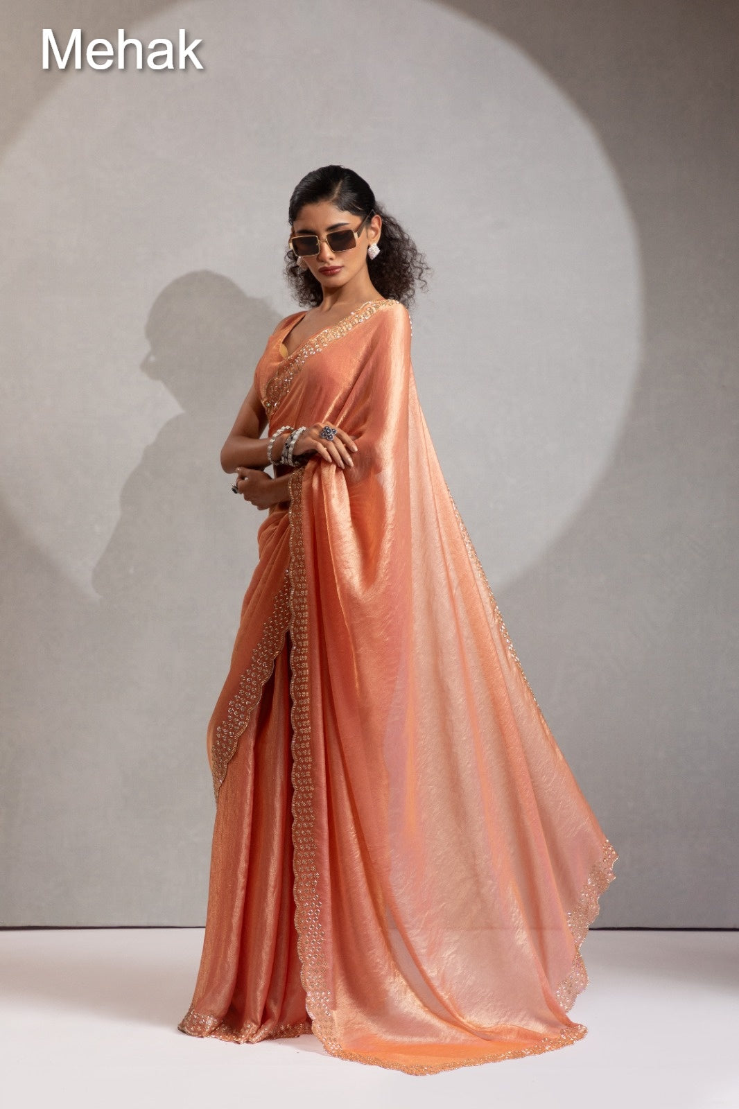 Design 1224A To 1224G Mehak Satin Silk Sarees Supplier India