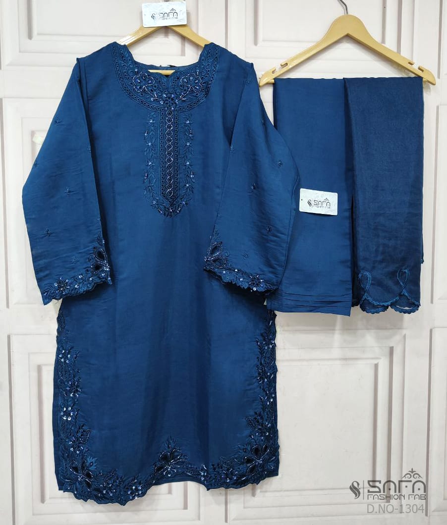 Design 1304 Safa Fashion Fab Soft Pakistani Readymade Suits Wholesaler Ahmedabad