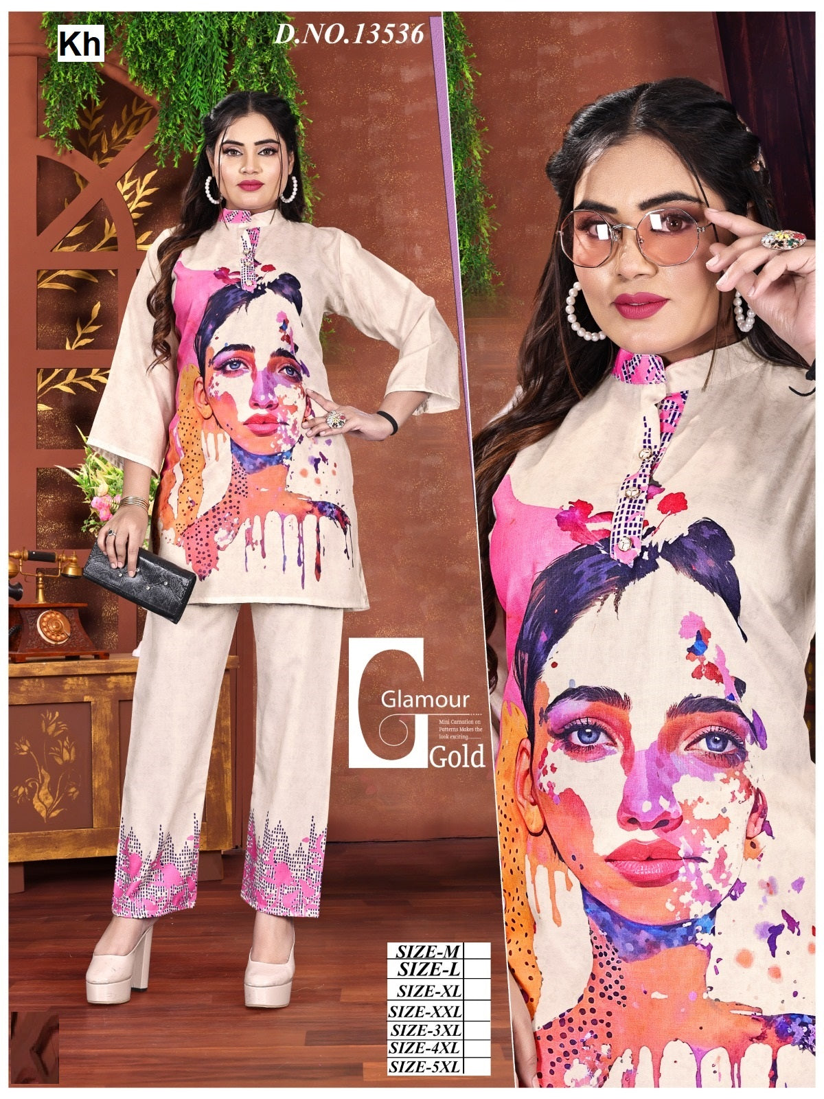 Design 13535-13536 Kh Cotton Co Ord Set Manufacturer Gujarat