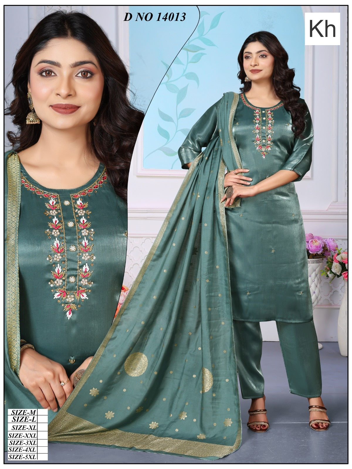 Design 14006-14013 Kh Roman Readymade Pant Style Suits Supplier Ahmedabad