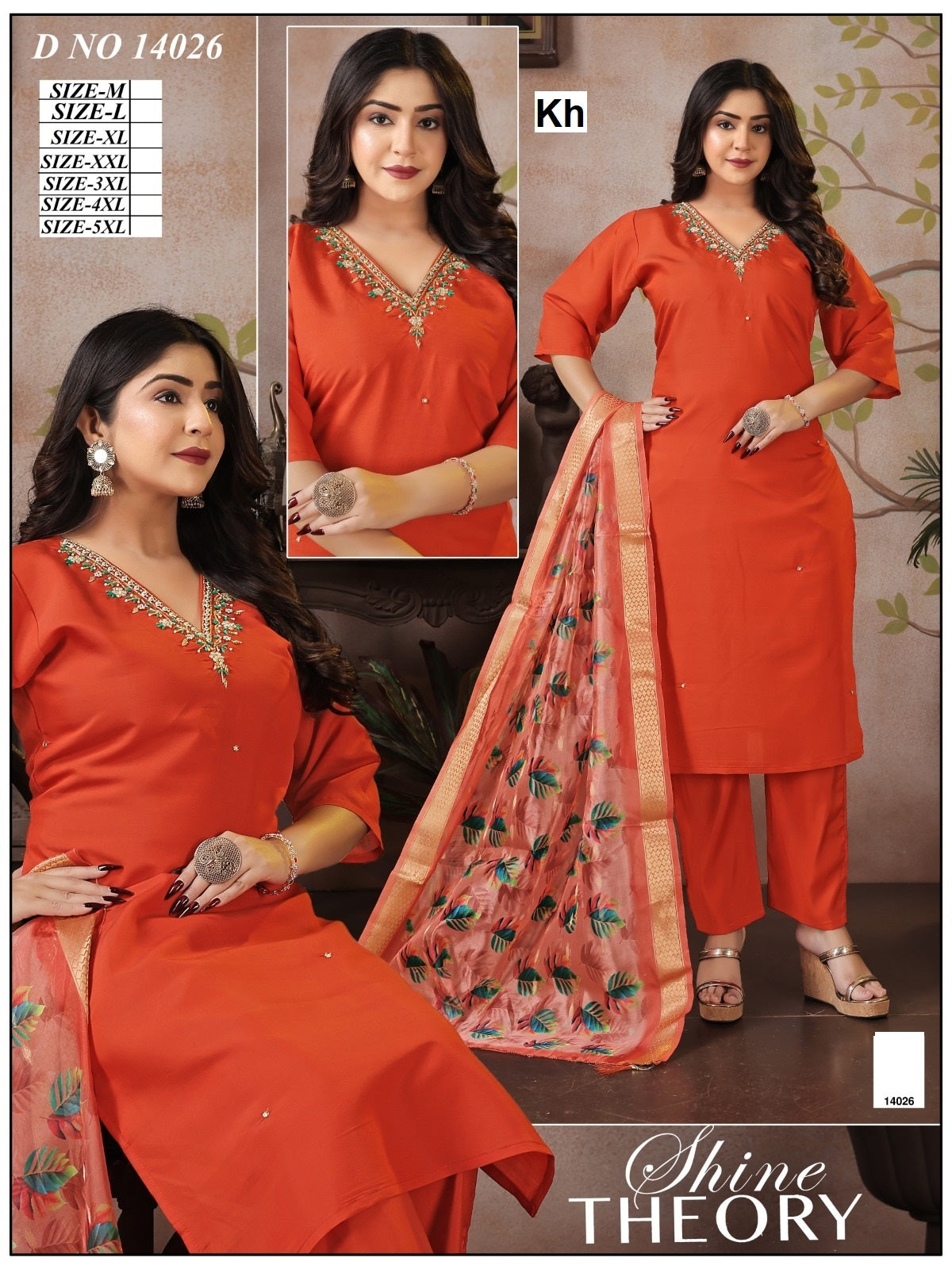 Design 14025-14026 Kh Roman Silk Readymade Pant Style Suits Exporter India