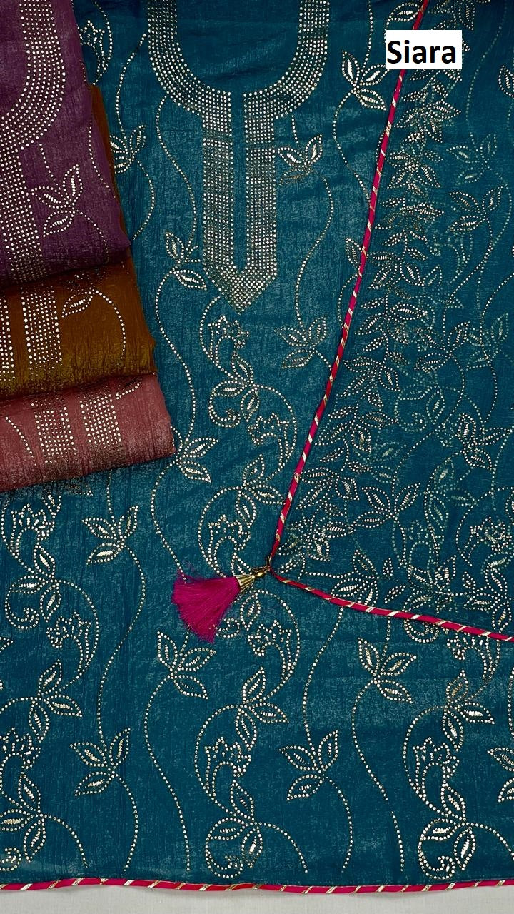 Design 1509 Siara Chiffon Salwar Suits Supplier Gujarat