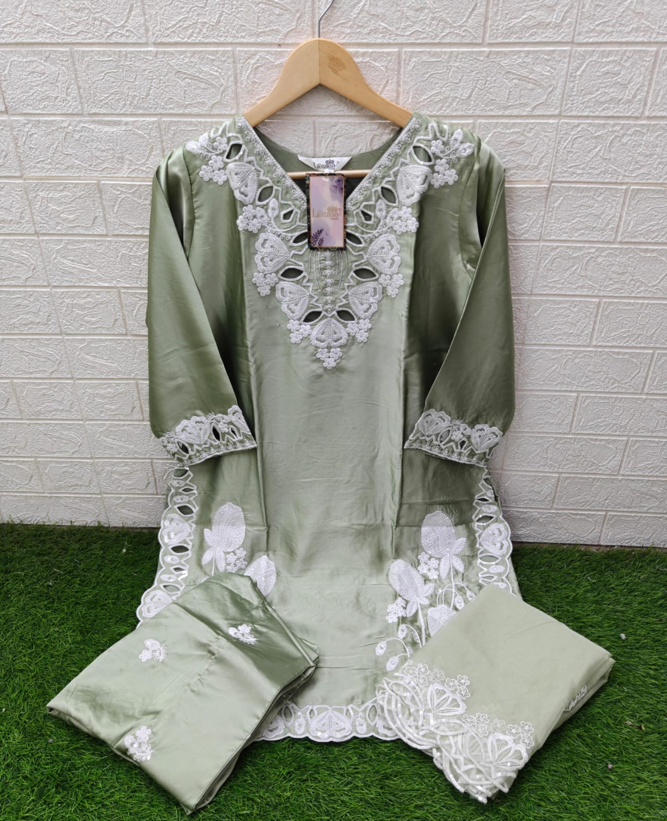 Design 1601 Laxuria Trendz Satin Pakistani Readymade Suits Manufacturer Ahmedabad