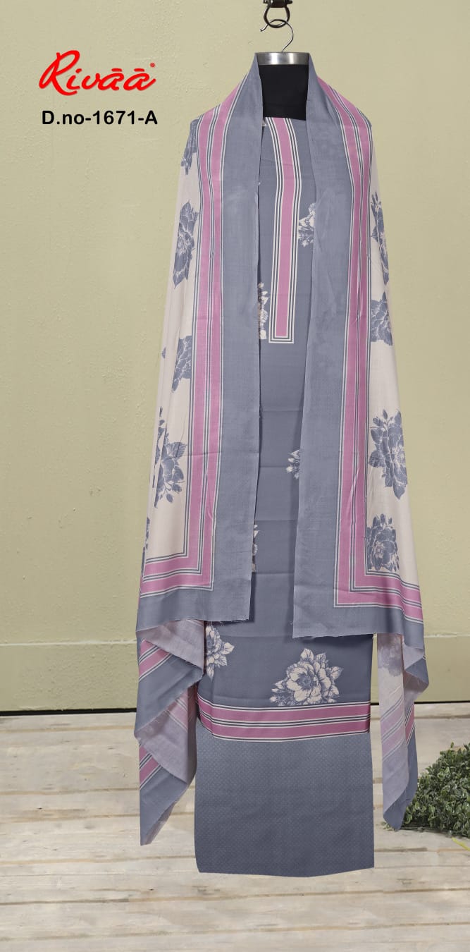 Design 1671 Rivaa Pashmina Suits Manufacturer Ahmedabad