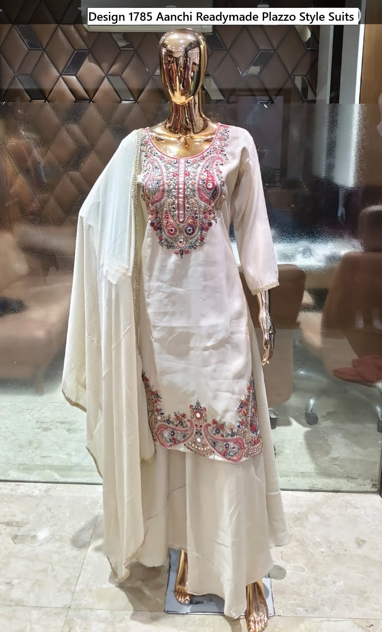 Design 1785 Aanchi Shimmer Readymade Plazzo Style Suits Exporter Ahmedabad