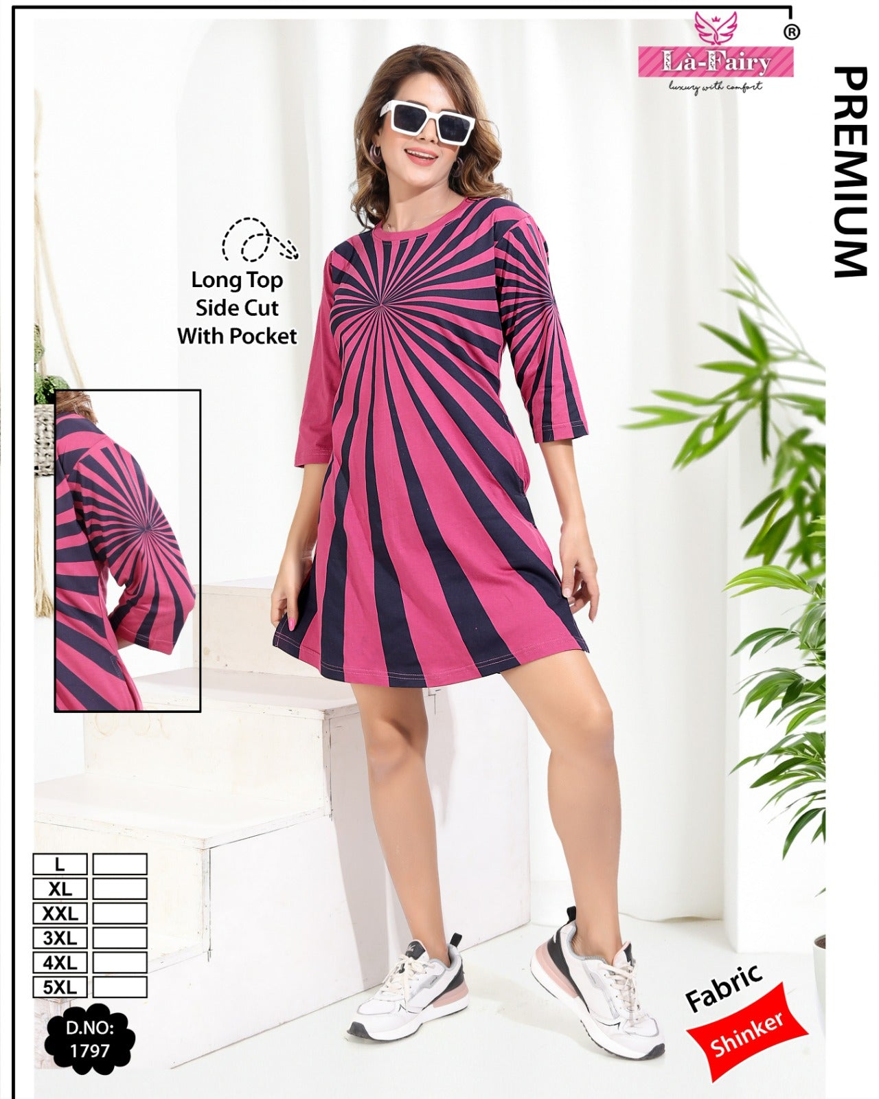 Design 1797 La Fairy Sinker Designer Long Top Wholesale