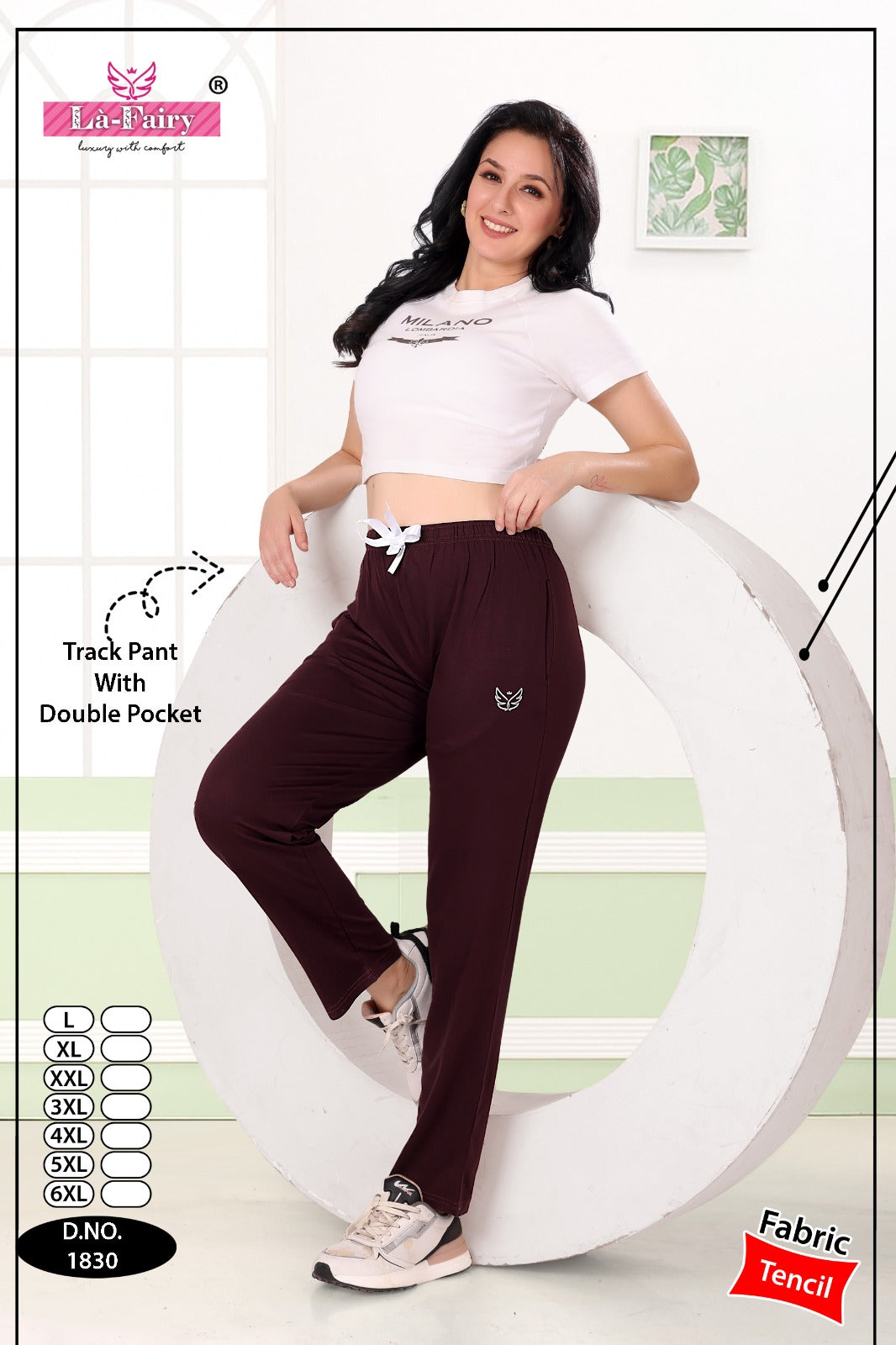 Design 1830 La Fairy Tencil Women Track Pants Wholesaler Ahmedabad