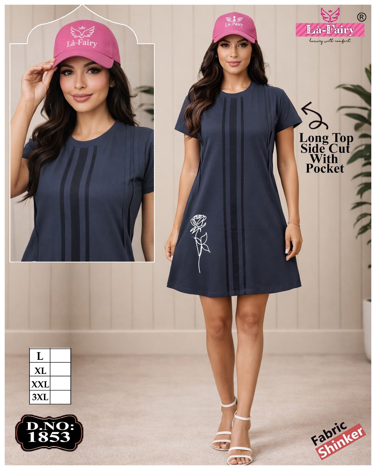 Design 1853 La Fairy Sinker Designer Long Top Manufacturer